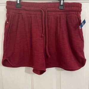 Thrive Women's Athletic Drawstring Shorts - Wine